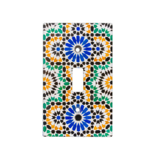 Tile decoration at Bahia Palace Light Switch Cover