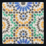 Tile decoration at Bahia Palace Stone Coaster<br><div class="desc">Nico Tondini / DanitaDelimont.com | Africa,  Morocco | Tile decoration at Bahia Palace,  Marrakech,  Morocco.</div>