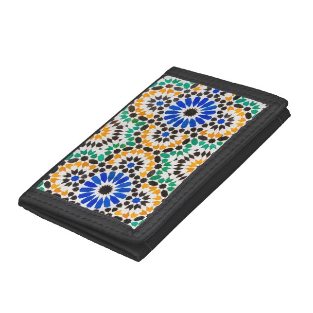 Tile decoration at Bahia Palace Trifold Wallet (Bottom)