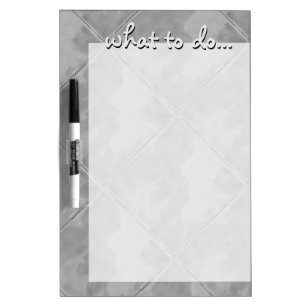 Tile Diagonal Ceramic Surface Grey Dry-Erase Board
