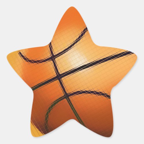 Tile Effect Basketball Star Sticker