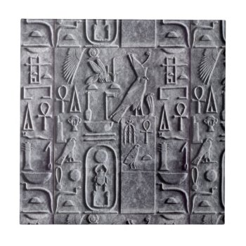 Tile Egyptian Egyptology Hieroglyphics Symb Egypt by rainsplitter at Zazzle