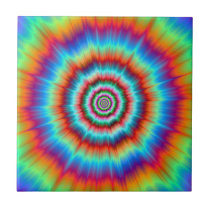 Tile Explosion in Blue and Orange
