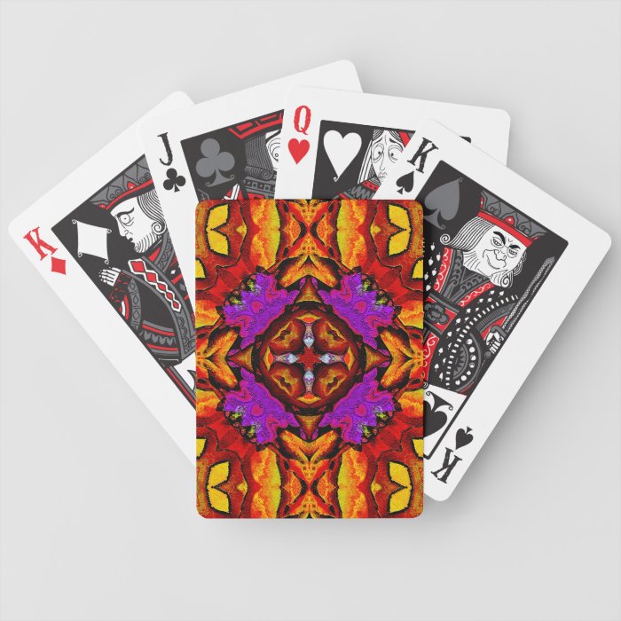 Tile Flower Deck Of Cards