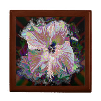 Tile Gift Box - Iridescent Hibiscus