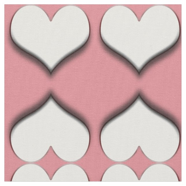 Tile Heart Fabric (Close Up)