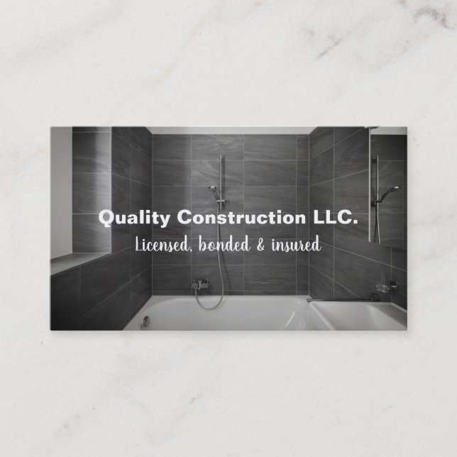 Tile Installer Business Card (Front)