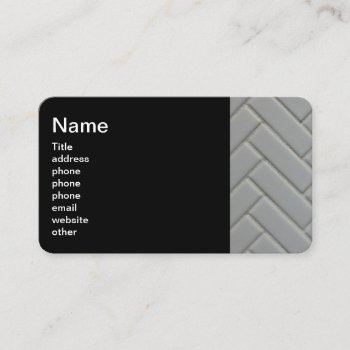 Tile Installer Business Card by InkWorks at Zazzle