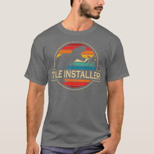 Tile Installer Dinosaur T-Shirt