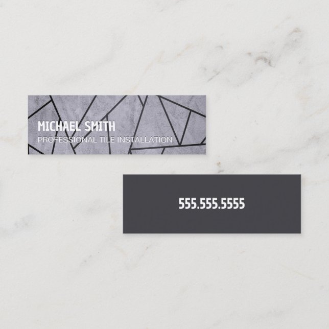 Tile Installer Mini Business Card (Front/Back)