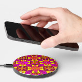 tile lemon & purple-pinks Custom Wireless Charger (Hand)