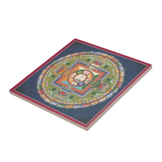 Tile - Mandala of Compassion (Chenrezig)