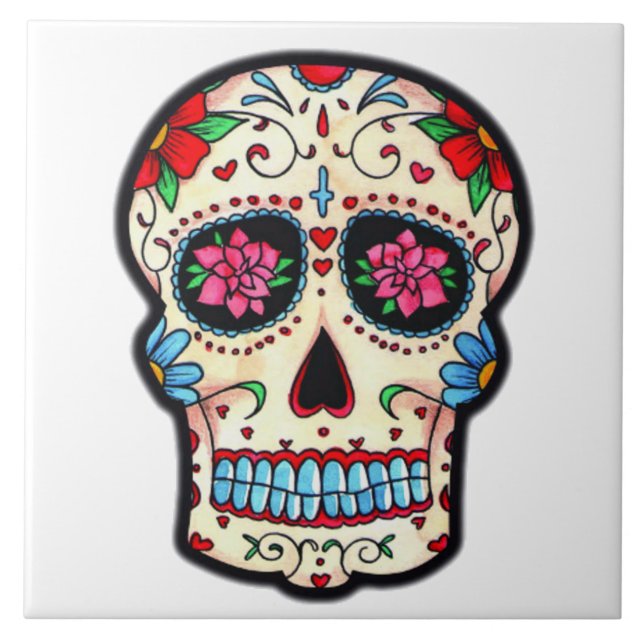 Tile Mexicana Skull (Front)