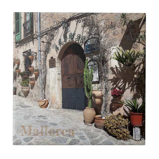 tile of Valldemossa in the island of Majorca (Front)