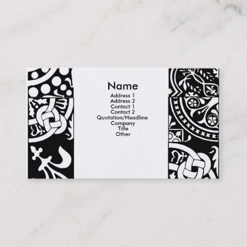 tile ornaments business card templates