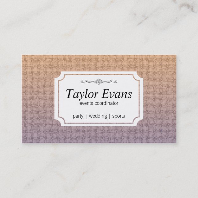 Tile Pattern Business Card (Front)