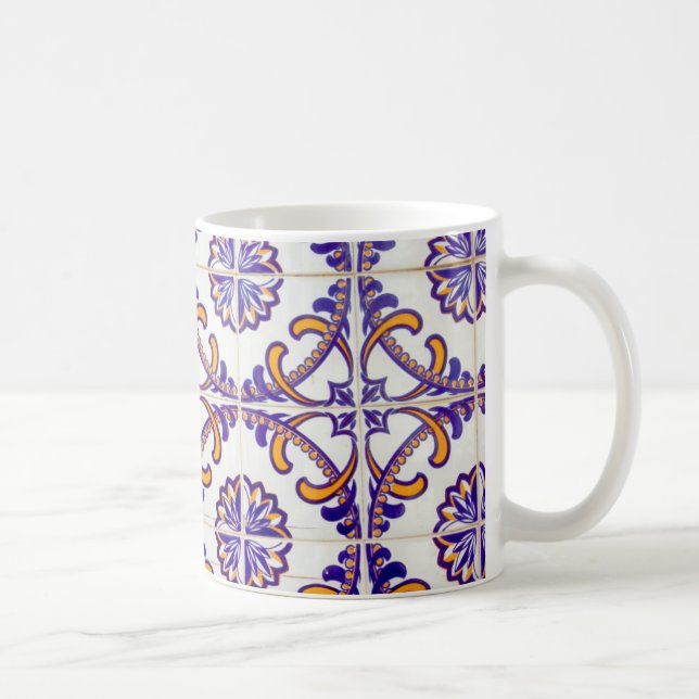 Tile pattern close-up, Portugal Coffee Mug (Right)
