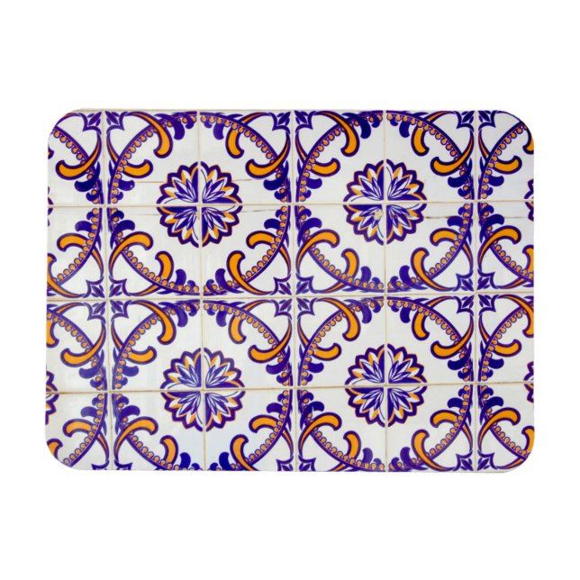 Tile pattern close-up, Portugal Magnet (Horizontal)