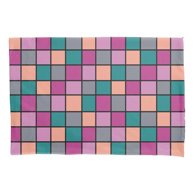Tile pattern large print pillow case (Front)