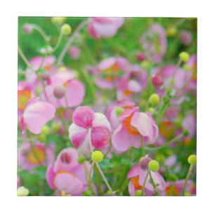 TILE "PINK FLOWERS LOOK ALMOST LIKE CANDY"