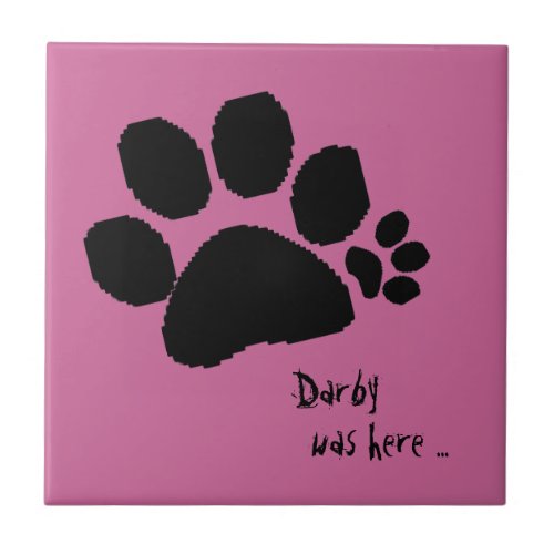 Tile _ Polydactyl paw print