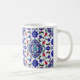 tile print coffee mug
