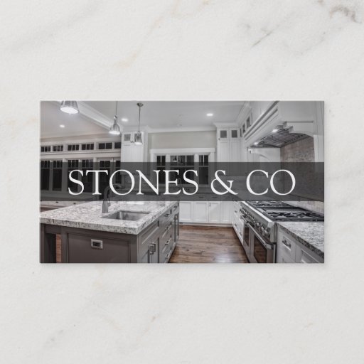 Customizable Tile Stone Granite Marble Construction Business Business Cards