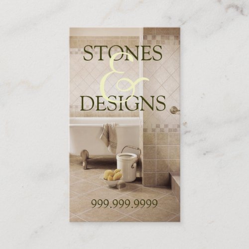 Tile Stone Granite Marble Construction Flooring Business Card