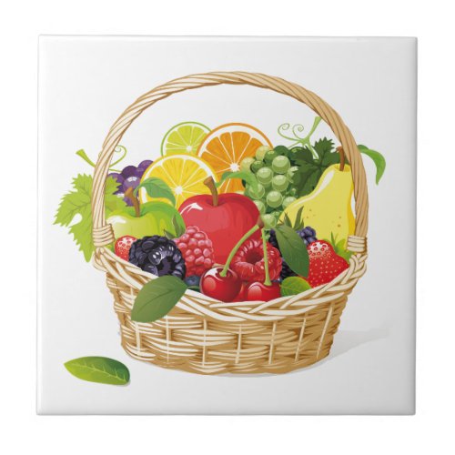 Tile Trivet_Fruit Basket