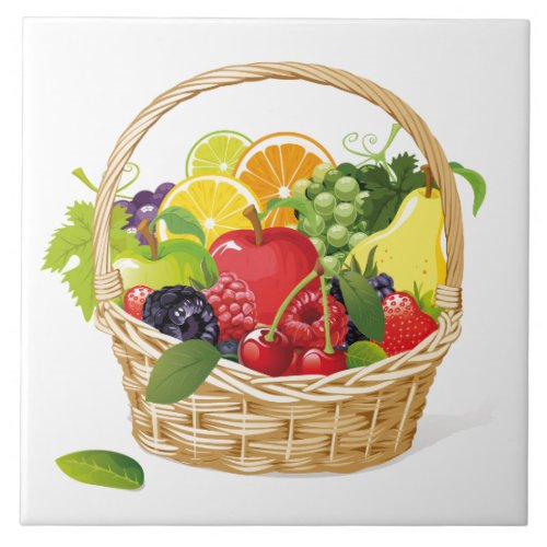 Tile Trivet_Fruit Basket