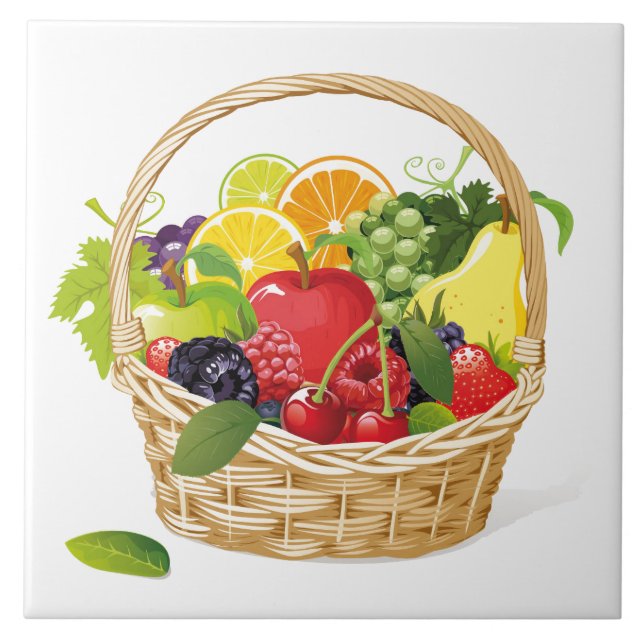 Tile Trivet-Fruit Basket (Front)