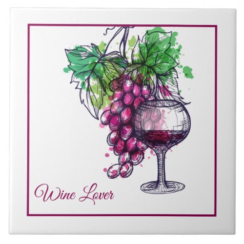 Tile Trivet_Wine Lover