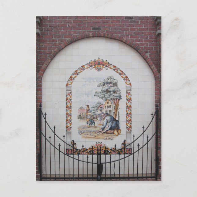 Tile Wall Painting, Pella, Iowa Postcard (Front)