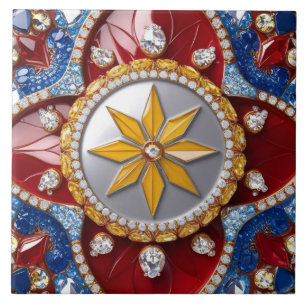 Tile with Colombian Colors modern Design