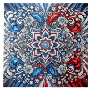 Tile with French Colors modern Design