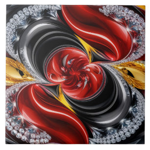 Tile with German Colors modern Design