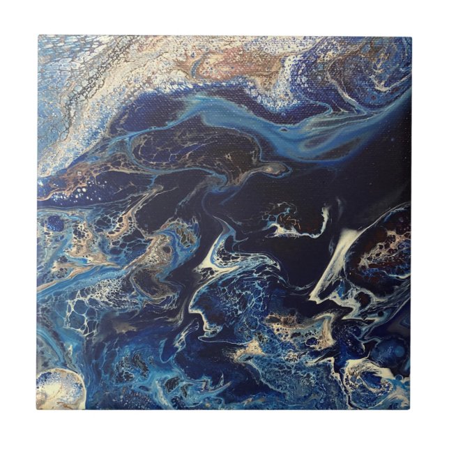 Tile with Johnson Abstract Art (Front)