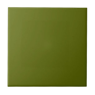 Tile with Olive Green Background