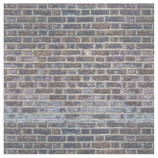 Tiled Brick Wall Urban Texture Pattern Fabric