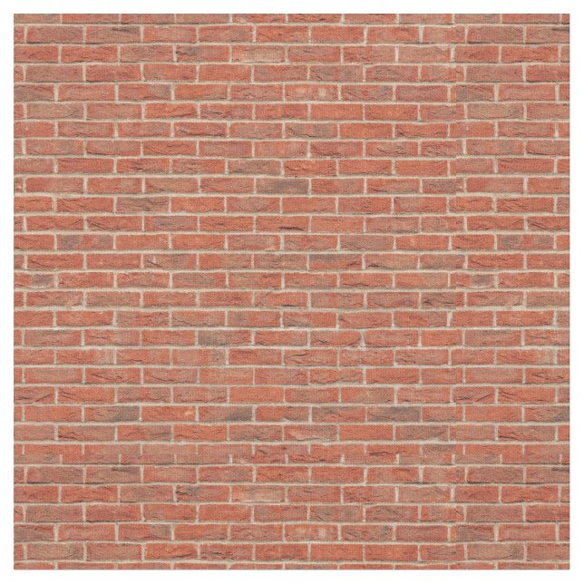 Tiled Brick Wall Urban Texture Pattern Fabric (Close Up)