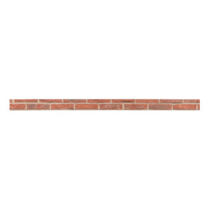 Tiled Brick Wall Urban Texture Pattern Satin Ribbon