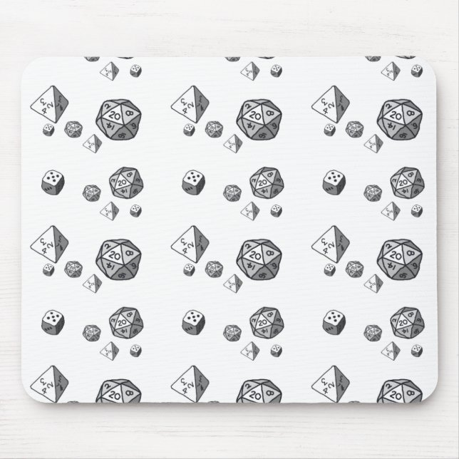 Tiled Dice Mouse Pad (Front)