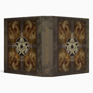 Tiled Fractal Pentacle Book of Shadows 1.5" Binder