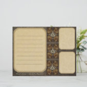 Tiled Fractal Pentacle Keepsake Paper (Standing Front)