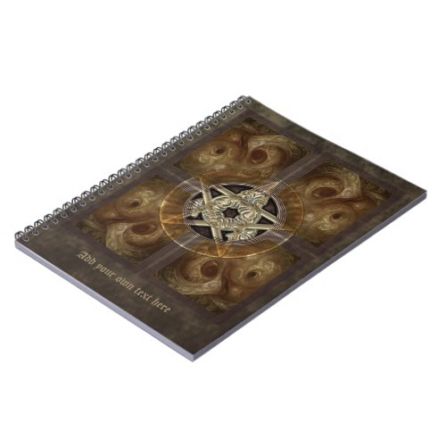 Tiled Fractal Pentacle Notebook