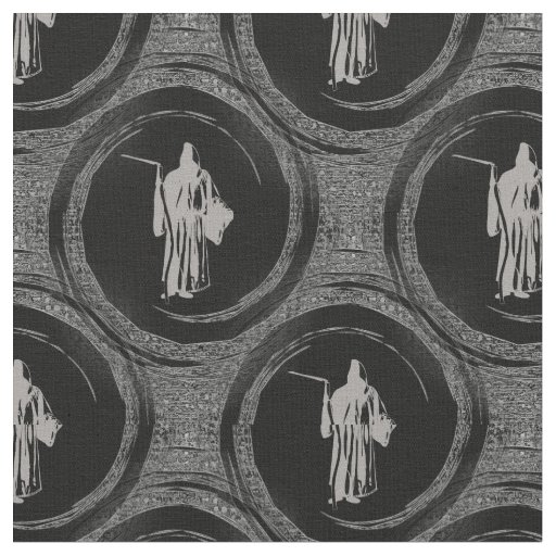 Tiled Grim Reaper Fabric