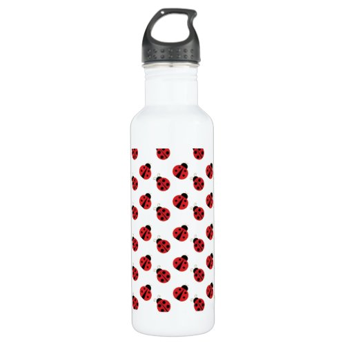 Tiled Ladybugs Design Water Bottle