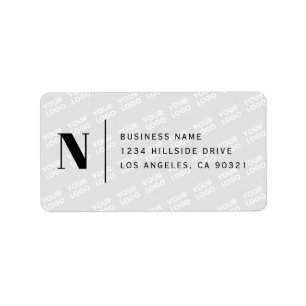 Tiled Logo Design Modern Return Address Label