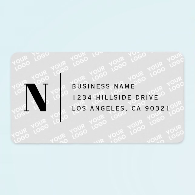 Tiled Logo Design Modern Return Address Label (Creator Uploaded)