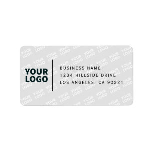 Tiled Logo Pattern Modern Return Address Label
